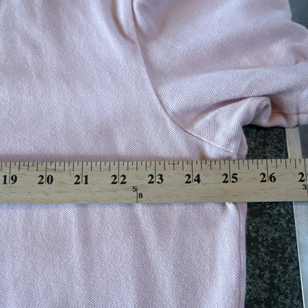 Polo Ralph Lauren Mens Pink Cotton Short Sleeve Polo Shirt‎ Size X Large Vintage